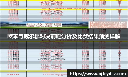 333体育欧本与威尔郡对决前瞻分析及比赛结果预测详解